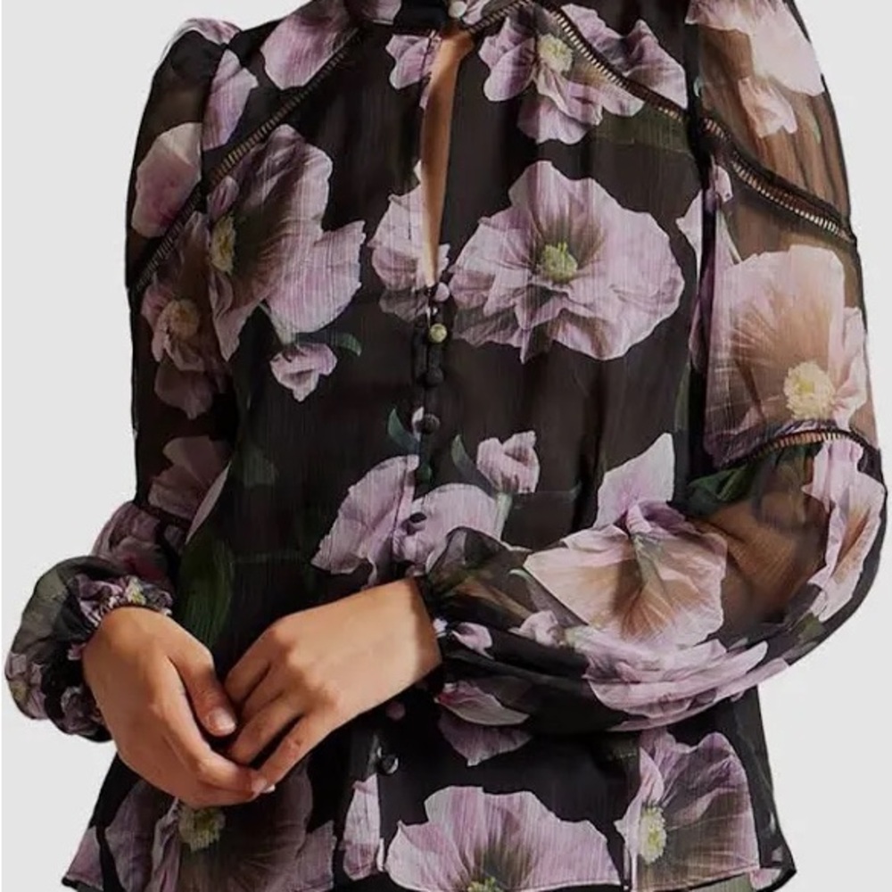 NWT Ted Baker London Theera Ladder Trim Blouse - Size 1 - make an offer!